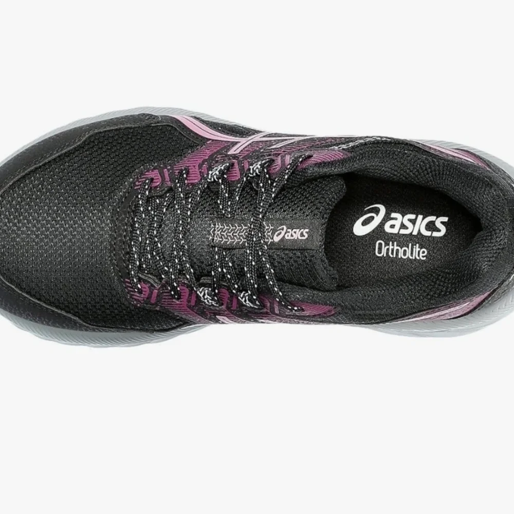 ASICS Women's Black and Pink Athletic Shoes